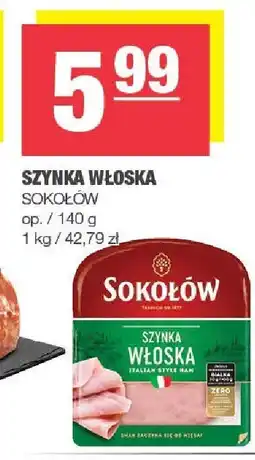 Spar Szynka włoska 140g Sokołów oferta