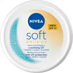 Drogerie Laboo Nivea Soft Daily UV spf15 Krem intensywnie nawilżający do twarzy ciała i dłoni 100ml oferta