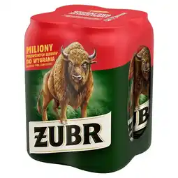 Globi Żubr Piwo jasne 2 l (4 x 0,5 l) oferta