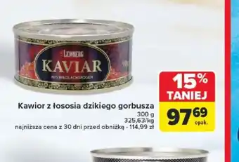 Carrefour Kawior z łososia dzikiego gorbusha oferta