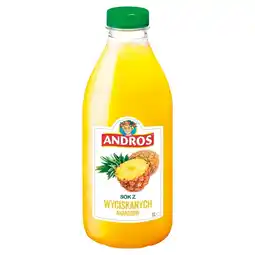 Carrefour Andros Sok z wyciskanych ananasów 1 l oferta
