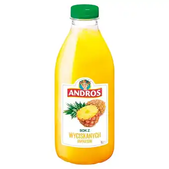 Carrefour Andros Sok z wyciskanych ananasów 1 l oferta