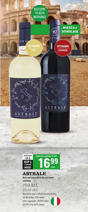 Biedronka Wino wytrawne Astrale oferta