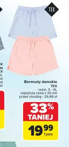 Carrefour Bermudy damskie TEX oferta