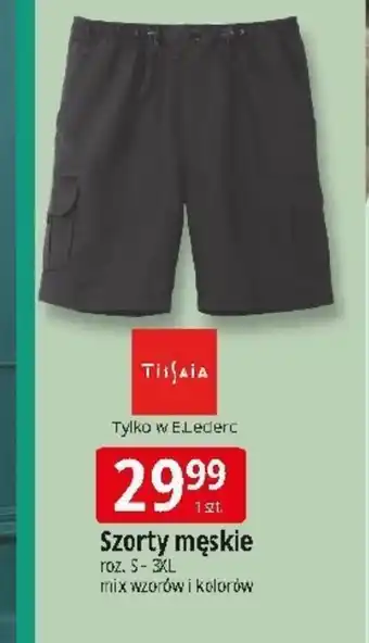 E.Leclerc Szorty męskie Tissaia oferta