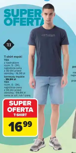 Carrefour Bermudy męskie TEX oferta