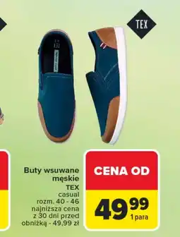 Carrefour Buty męskie TEX oferta