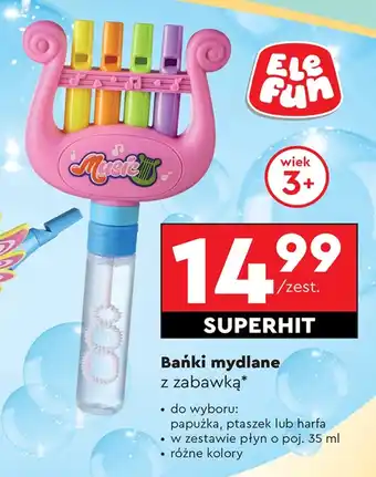 Biedronka Bańki mydlane Ele fun oferta