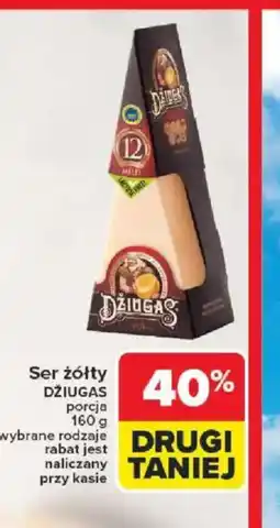 Carrefour Ser żółty Dziugas oferta