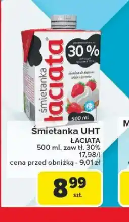 Carrefour Smietanka UHT Laciata oferta
