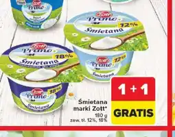 Carrefour Smietana marki Zott oferta