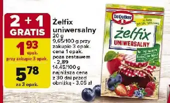 Carrefour Market Żelfix uniwersalny Dr. oetker oferta