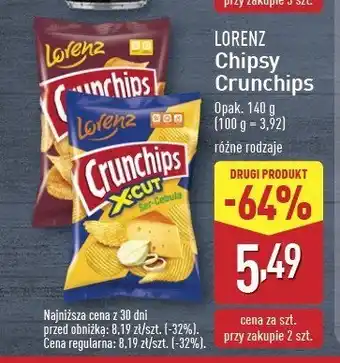 ALDI Chipsy ser-cebula Crunchips x-cut Crunchips lorenz oferta