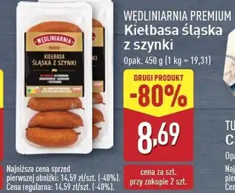 ALDI Kiełbasa śląska z szynki Wędliniarnia premium oferta