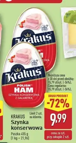 ALDI Szynka konserwowa Krakus animex oferta
