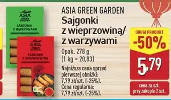 ALDI Sajgonki z wieprzowiną Asia green garden oferta