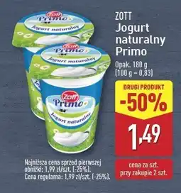 ALDI Jogurt naturalny Zott primo oferta