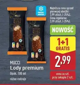 ALDI Lód banan peanut butter Mucci oferta