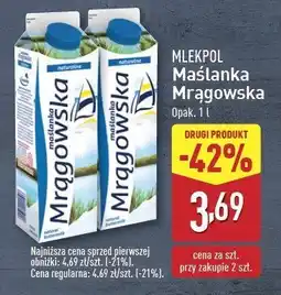 ALDI Maślanka naturalna Mlekpol mrągowska oferta