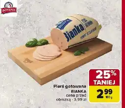 Carrefour Market Pierś z indyka gotowana bianka Indykpol oferta