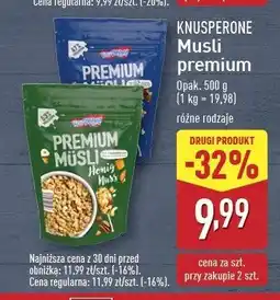 ALDI Musli miód i orzechy Knusperone oferta