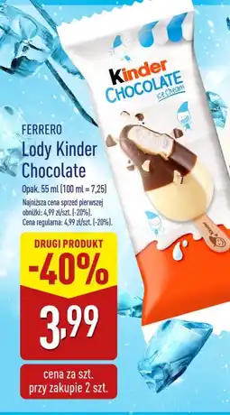 ALDI Lód Kinder chocolate oferta