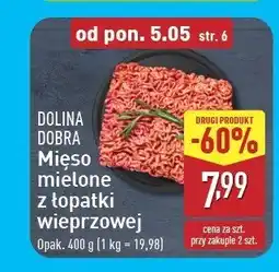 ALDI Mięso mielone z łopatki wieprzowej Dolina dobra oferta