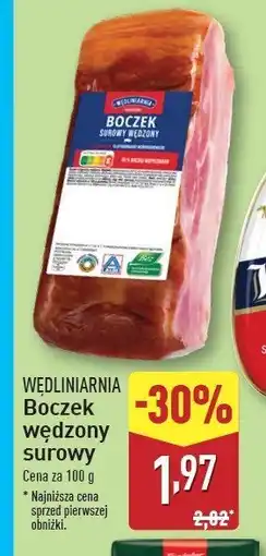 ALDI Boczek wędzony parzony Wędliniarnia classic oferta