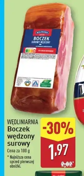 ALDI Boczek wędzony parzony Wędliniarnia classic oferta