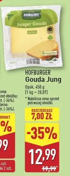 ALDI Ser gouda jung Hofburger oferta