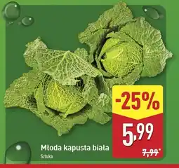 ALDI Kapusta biała młoda oferta