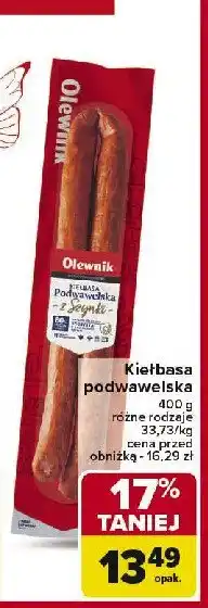 Carrefour Market Kiełbasa podwawelska Olewnik oferta
