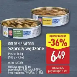 ALDI Szproty w oliwie z oliwek Golden seafood oferta