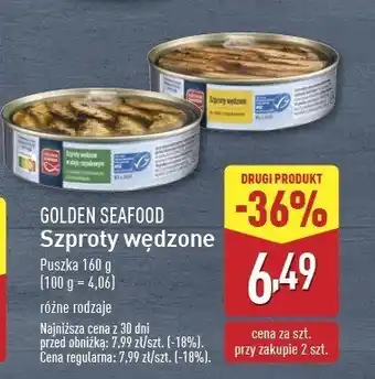 ALDI Szproty w oliwie z oliwek Golden seafood oferta