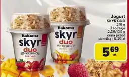 Carrefour Market Jogurt duo truskawka z granolą Bakoma skyr oferta