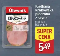 ALDI Kiełbasa krakowska pieczona sucha Olewnik oferta