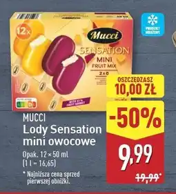 ALDI Lody mix owocowe Mucci sensation oferta