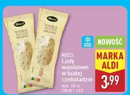 ALDI Lody wanilia biała czekolada migdały Mucci oferta