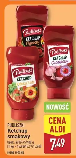 ALDI Ketchup czosnkowy Pudliszki oferta