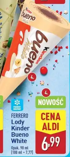 ALDI Rożek Kinder bueno white oferta