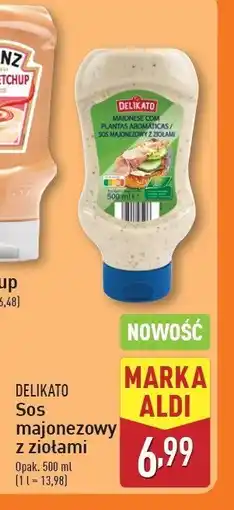 ALDI Sos majonezowy z ziołami DELIKATO (ALDI) oferta