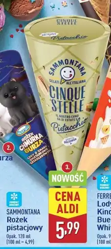 ALDI Rożek pistacjowy SAMMONTANA CINQUESTELLE oferta