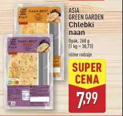 ALDI Chleb naan brot z czosnkiem i kolendrą Asia green garden oferta