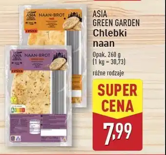 ALDI Chleb naan brot z czosnkiem i kolendrą Asia green garden oferta