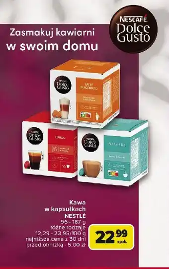 Carrefour Market Kawa flat white Nescafe dolce gusto oferta