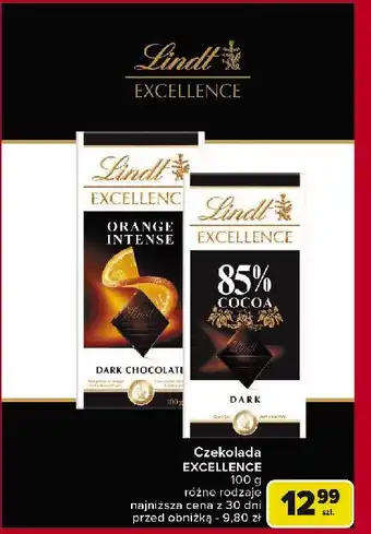 Carrefour Market Czekolada 85 % cacao Lindt excellence oferta