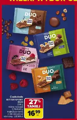 Carrefour Market Czekolada crunchy duo Ritter sport oferta