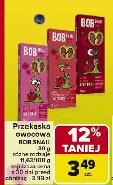 Carrefour Market Przekąska jabłkowo-wiśniowa Bob snail oferta
