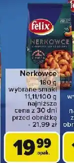 Carrefour Market Orzechy nerkowca z pieca lekko solone Felix oferta