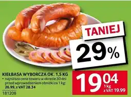 Selgros Kielbasa wyborcza ok. 1.5kg Selgros oferta